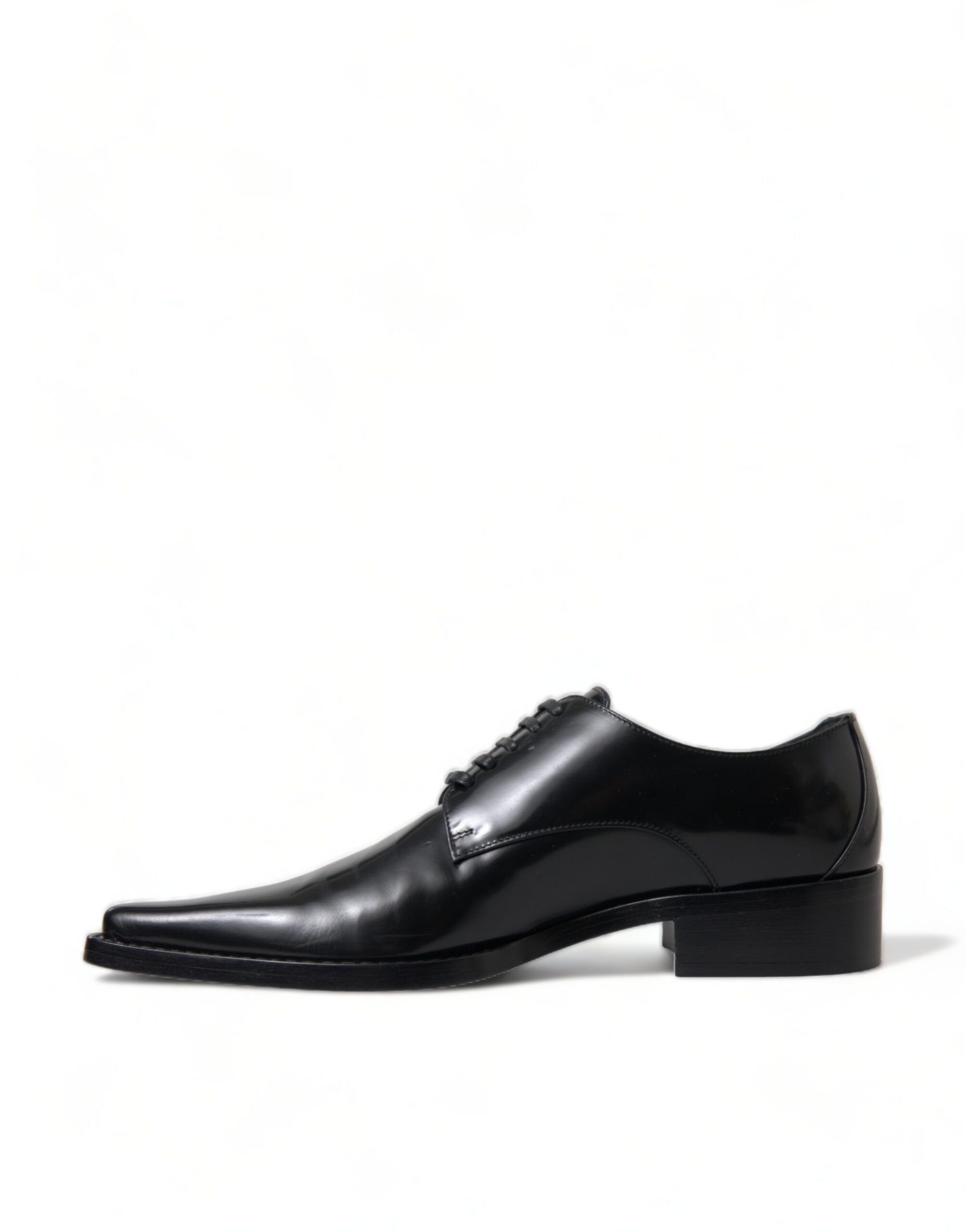 Dolce & Gabbana Black Leather Lace Up Formal Flats Shoes -   -  Dolce & Gabbana. Dolce & Gabbana Black Leather Lace Up Formal Flats Shoes -   -  Dolce & Gabbana.