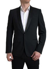 Dolce & Gabbana Black Wool Single Breasted MARTINI Blazer -   -  Dolce & Gabbana.