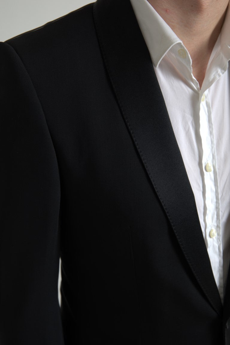 Dolce & Gabbana Black Wool Single Breasted MARTINI Blazer -   -  Dolce & Gabbana. Dolce & Gabbana Black Wool Single Breasted MARTINI Blazer -   -  Dolce & Gabbana.