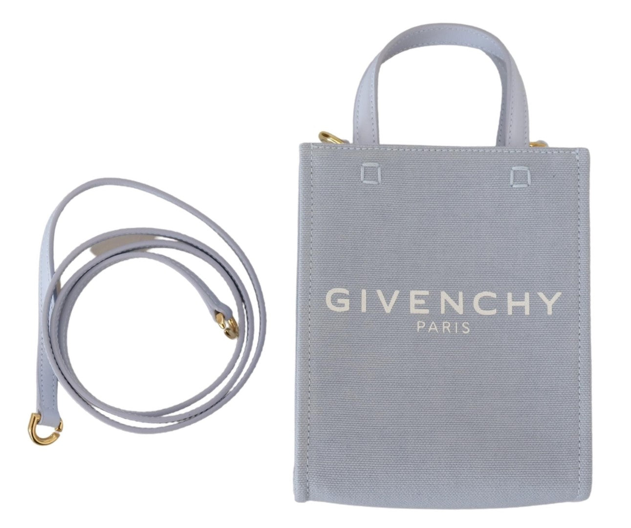 Givenchy Blue Coated Canvas Vertical Cloud Mini Shoulder Bag -  Luxury Cross Body Bag for Women -  Givenchy. Givenchy Blue Coated Canvas Vertical Cloud Mini Shoulder Bag -  Luxury Cross Body Bag for Women -  Givenchy.