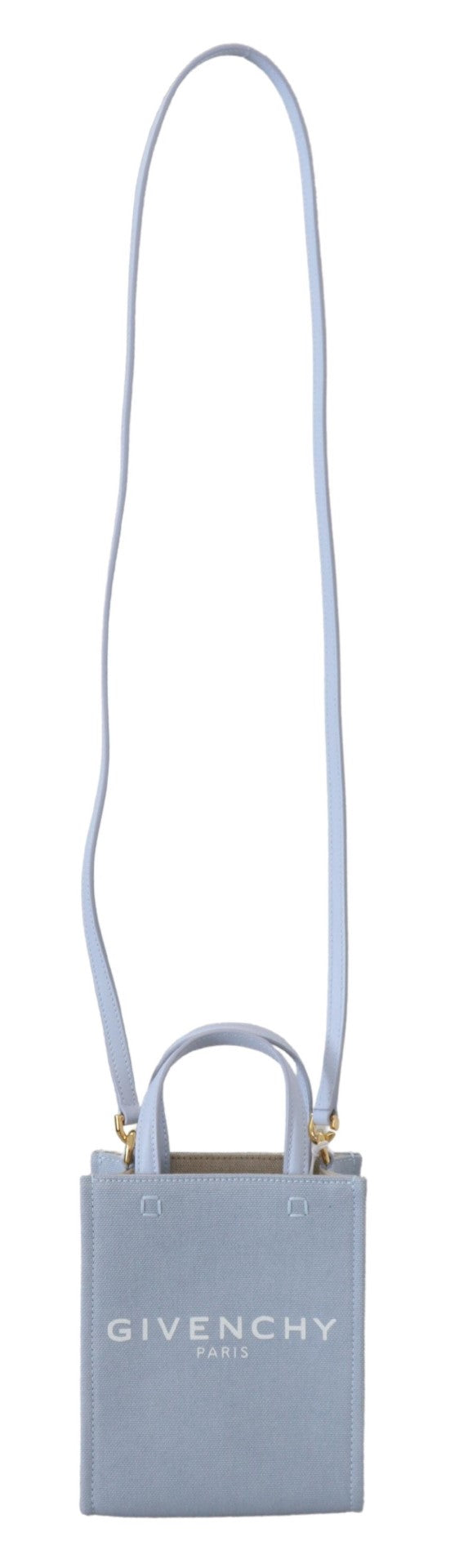 Givenchy Blue Coated Canvas Vertical Cloud Mini Shoulder Bag -  Luxury Cross Body Bag for Women -  Givenchy. Givenchy Blue Coated Canvas Vertical Cloud Mini Shoulder Bag -  Luxury Cross Body Bag for Women -  Givenchy.