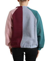 Dolce & Gabbana Multicolor Cotton Crew Neck Pullover Sweater -   -  Dolce & Gabbana.
