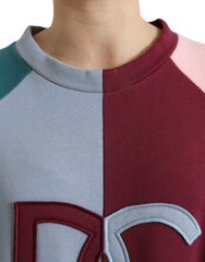 Dolce & Gabbana Multicolor Cotton Crew Neck Pullover Sweater -   -  Dolce & Gabbana.