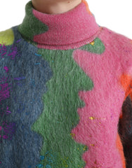 Dolce & Gabbana Multicolor Mohair Turtleneck Pullover Sweater -   -  Dolce & Gabbana.