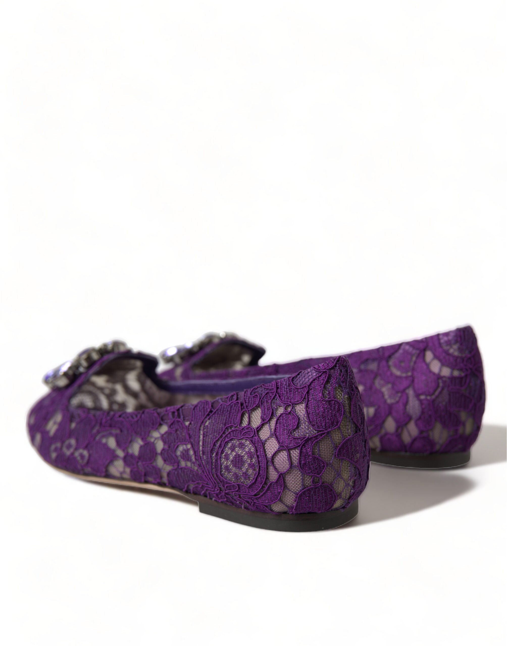 Dolce & Gabbana Purple Vally Taormina Lace Crystals Flats Shoes -   -  Dolce & Gabbana. Dolce & Gabbana Purple Vally Taormina Lace Crystals Flats Shoes -   -  Dolce & Gabbana.