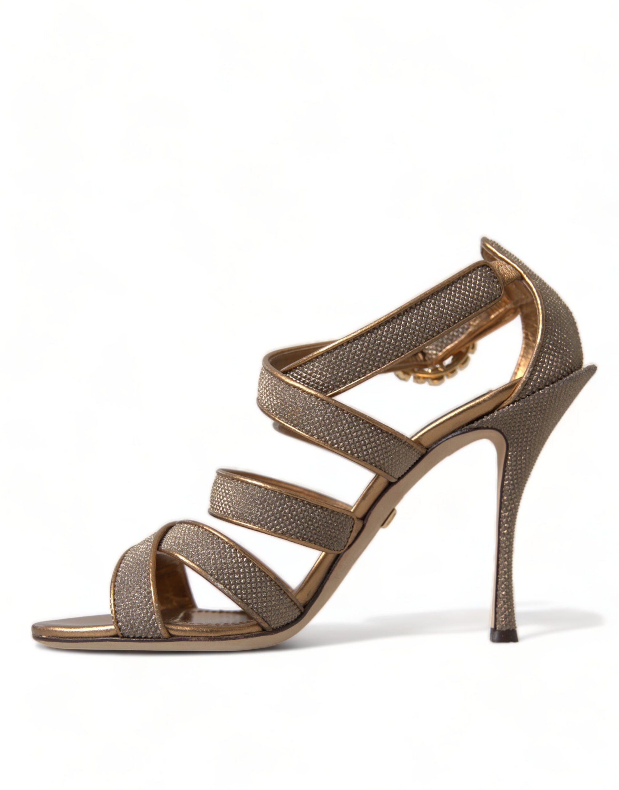 Dolce & Gabbana Bronze Crystal Strap Heels Sandals Shoes -   -  Dolce & Gabbana. Dolce & Gabbana Bronze Crystal Strap Heels Sandals Shoes -   -  Dolce & Gabbana.