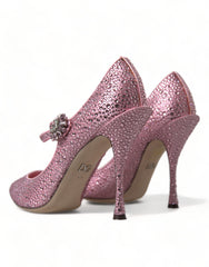 Dolce & Gabbana Pink Strass Crystal Heels Pumps Shoes -   -  Dolce & Gabbana.