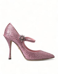 Dolce & Gabbana Pink Strass Crystal Heels Pumps Shoes -   -  Dolce & Gabbana.