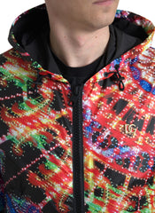 Dolce & Gabbana Multicolor Hooded Sweatshirt Sweater -   -  Dolce & Gabbana.