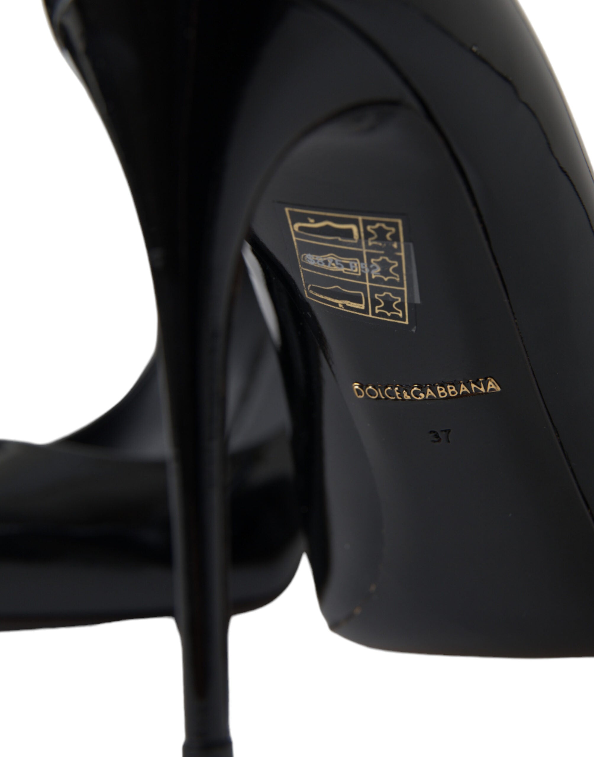 Dolce & Gabbana Black Patent Leather Pumps Heels Shoes -   -  Dolce & Gabbana. Dolce & Gabbana Black Patent Leather Pumps Heels Shoes -   -  Dolce & Gabbana.