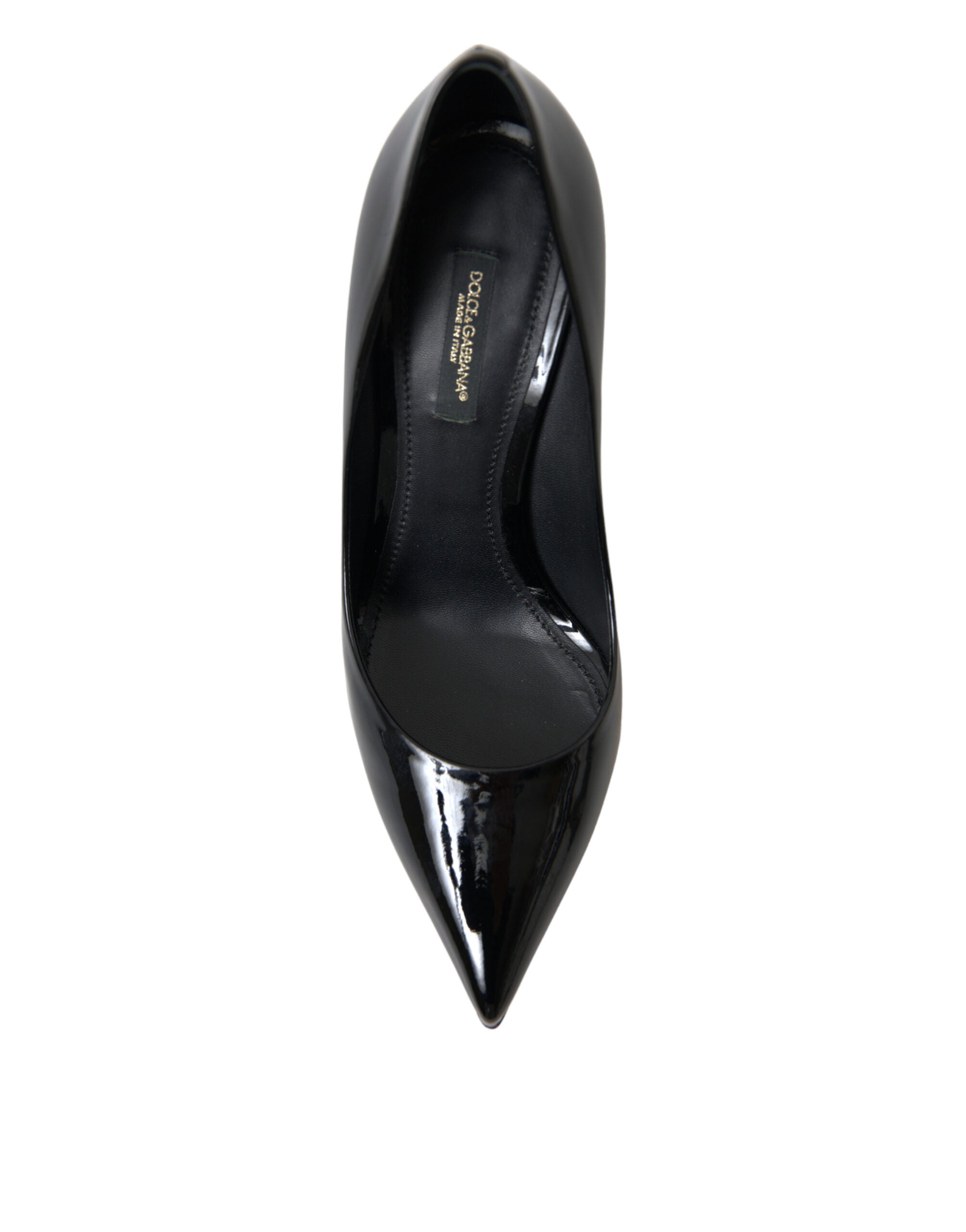 Dolce & Gabbana Black Patent Leather Pumps Heels Shoes -   -  Dolce & Gabbana. Dolce & Gabbana Black Patent Leather Pumps Heels Shoes -   -  Dolce & Gabbana.