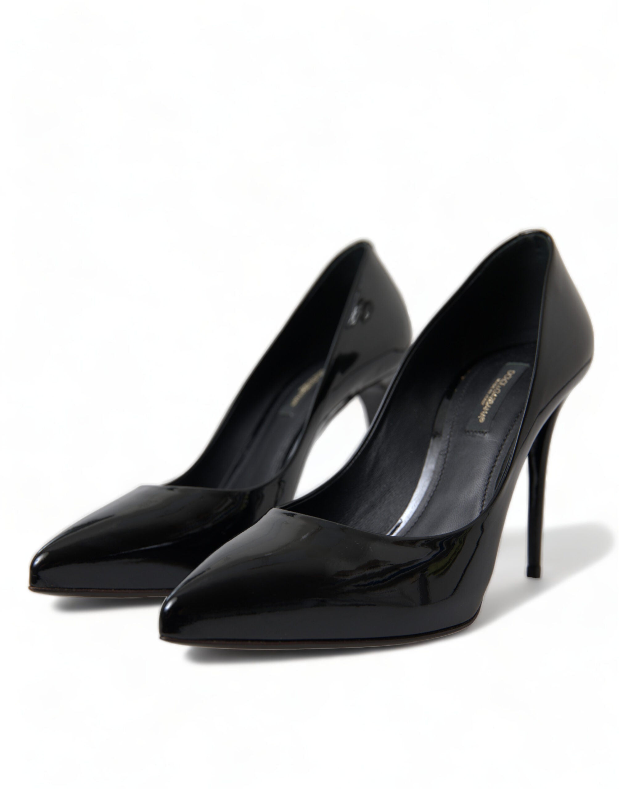 Dolce & Gabbana Black Patent Leather Pumps Heels Shoes -   -  Dolce & Gabbana. Dolce & Gabbana Black Patent Leather Pumps Heels Shoes -   -  Dolce & Gabbana.