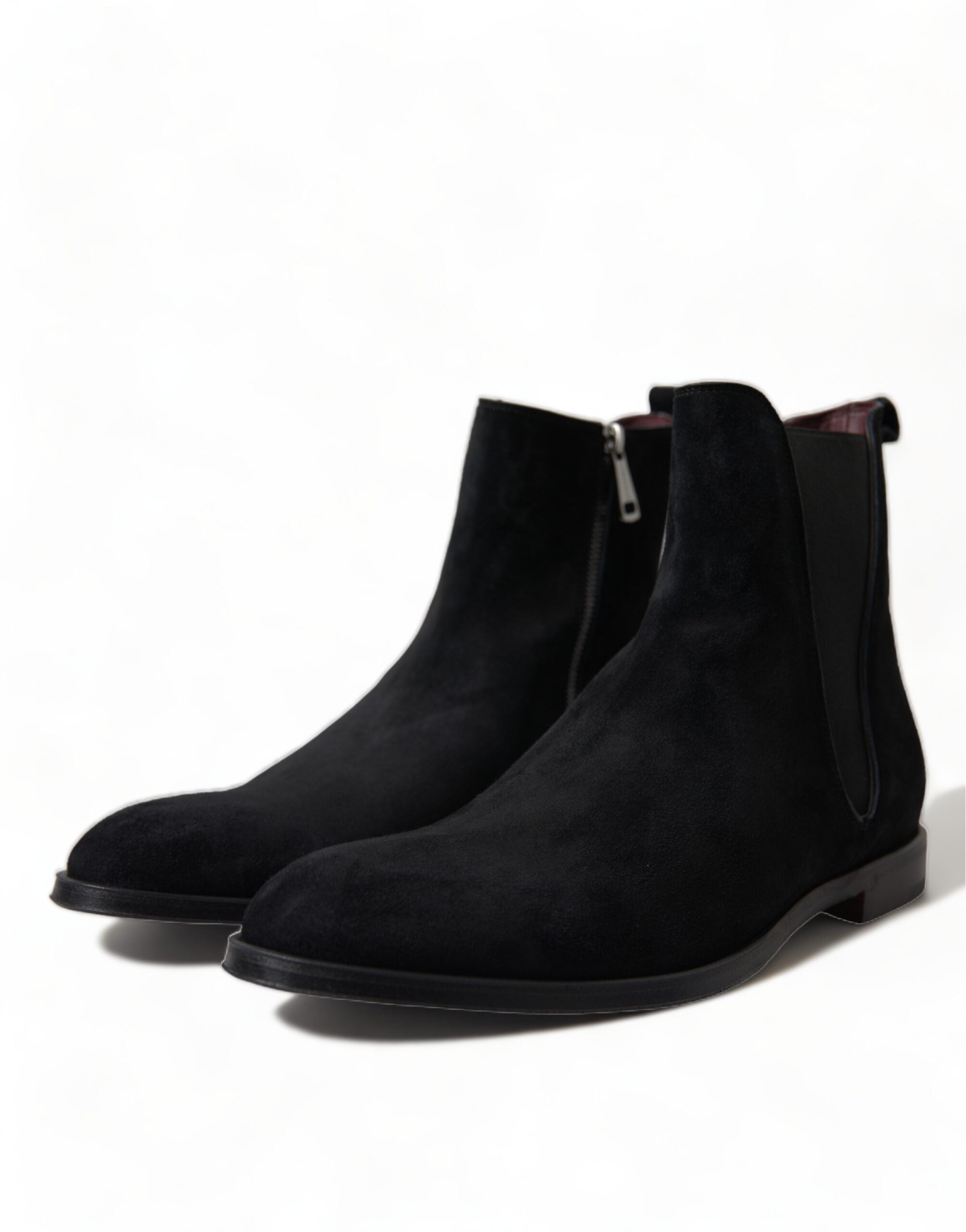 Dolce & Gabbana Black Suede Leather Mid Calf Men Boots Shoes -   -  Dolce & Gabbana. Dolce & Gabbana Black Suede Leather Mid Calf Men Boots Shoes -   -  Dolce & Gabbana.
