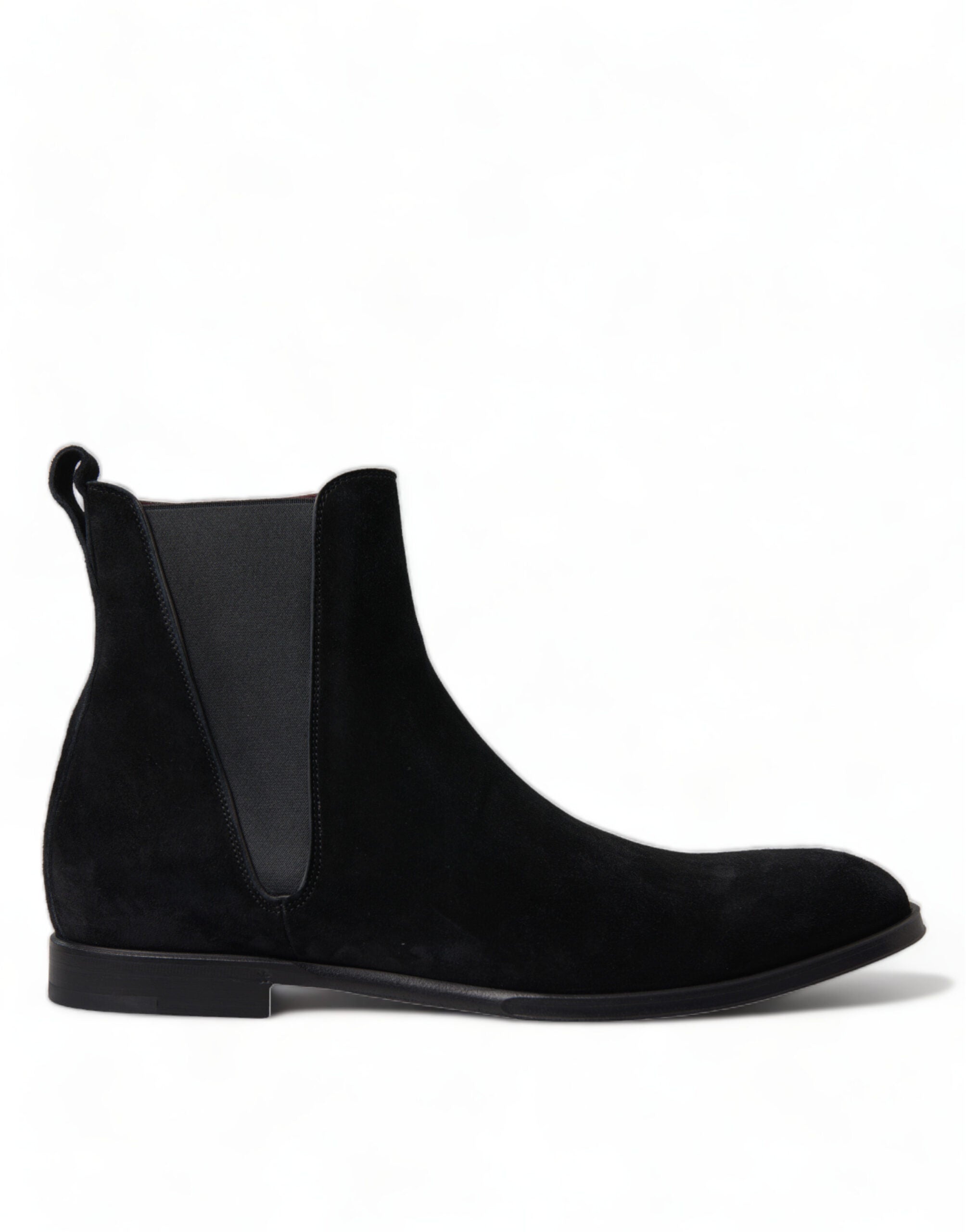 Dolce & Gabbana Black Suede Leather Mid Calf Men Boots Shoes -   -  Dolce & Gabbana.