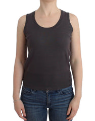 John Galliano Brown knit tank top - - John Galliano.