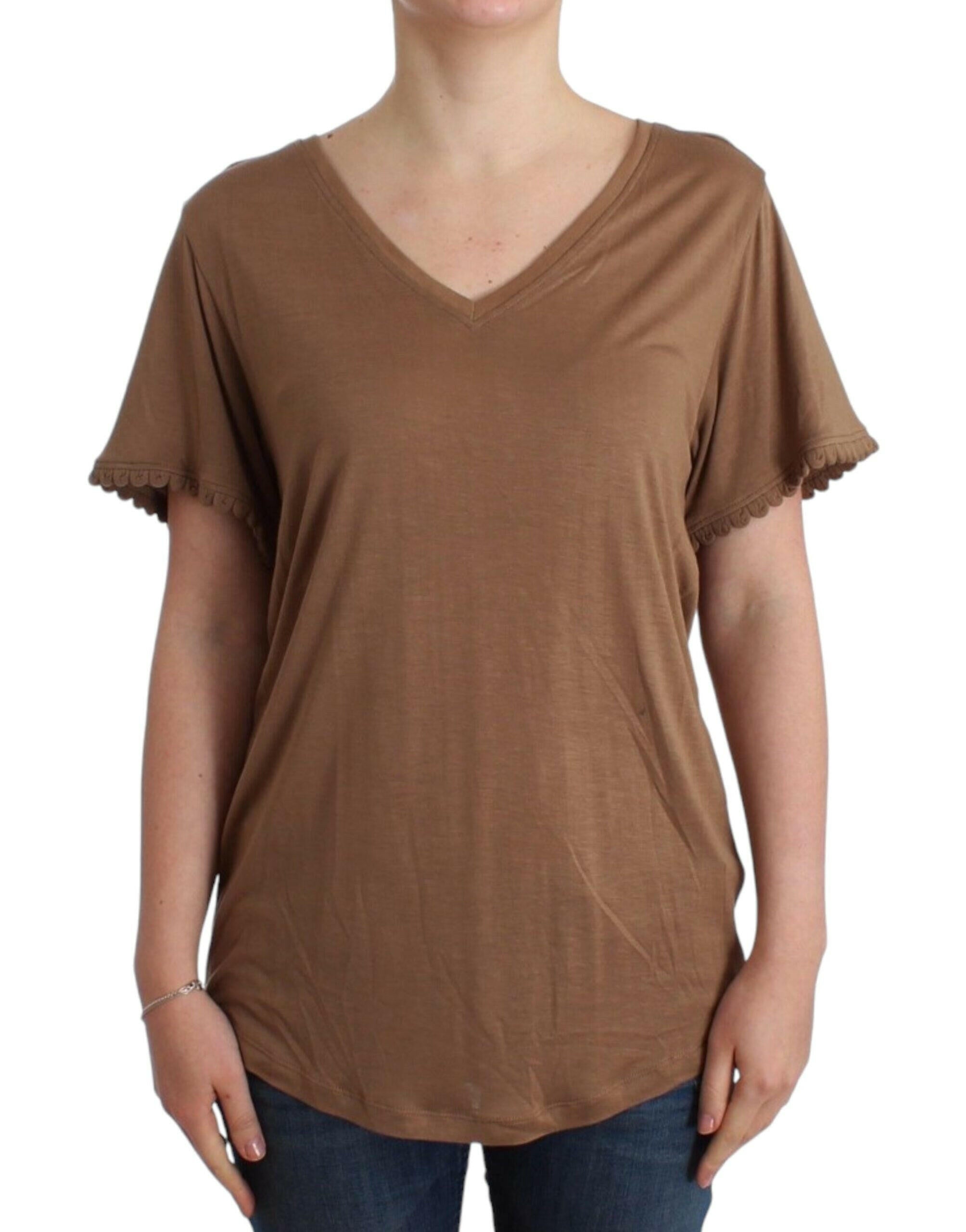 John Galliano Brown shortsleeved top -   -  John Galliano.