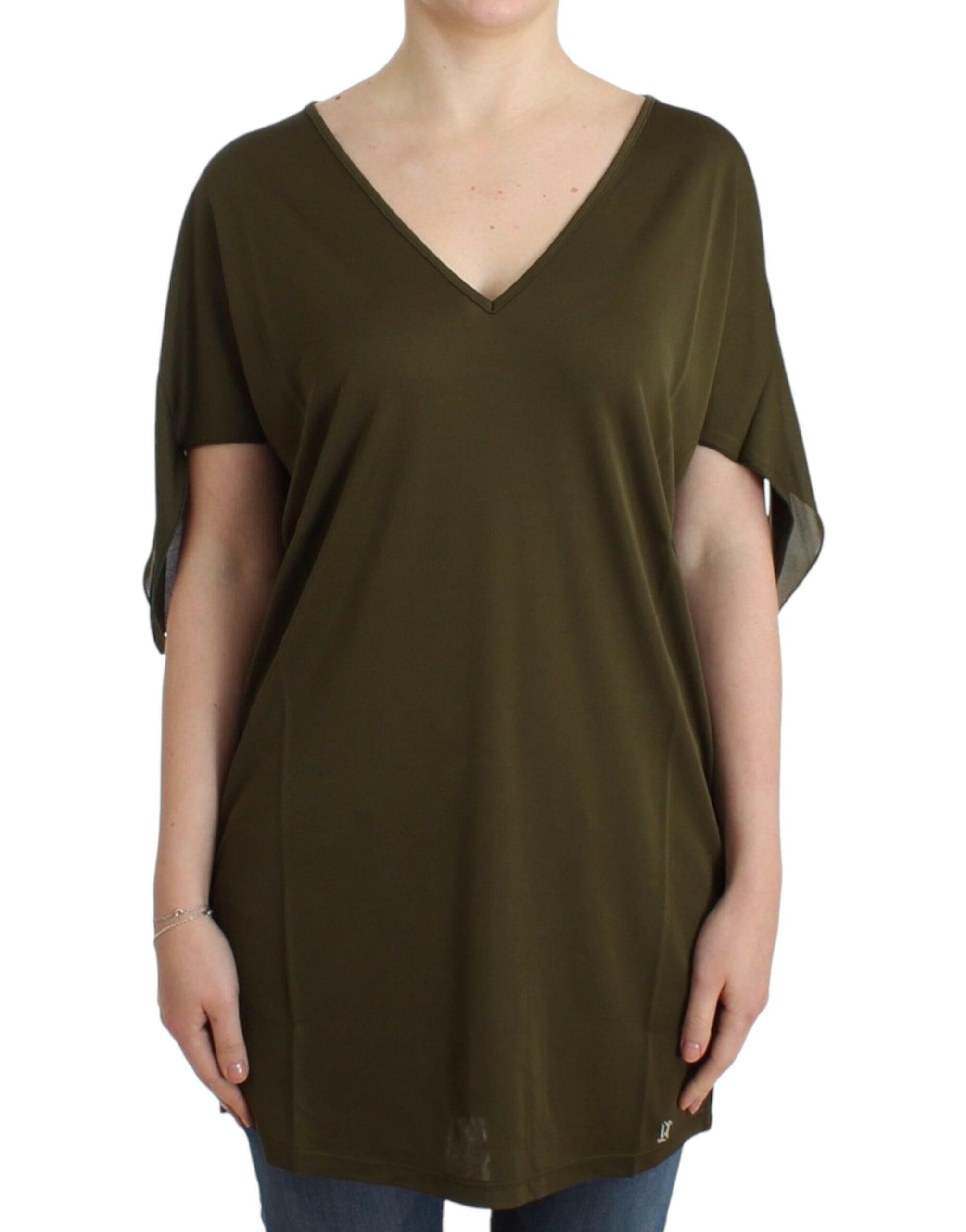 John Galliano Green shortsleeved blouse top -   -  John Galliano.