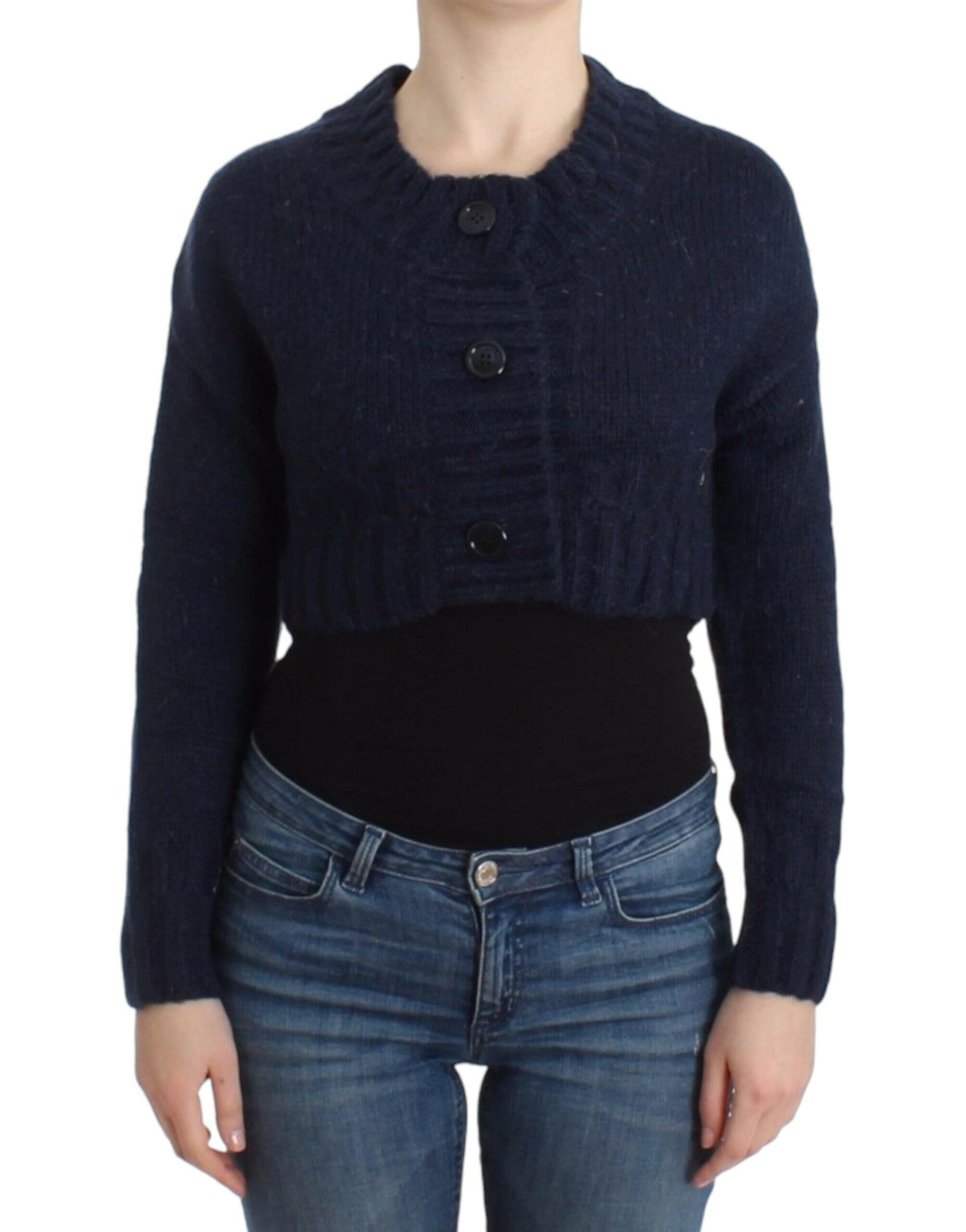 John Galliano Blue cropped cardigan -   -  John Galliano.