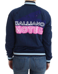 John Galliano Blue zip cotton cardigan -   -  John Galliano.