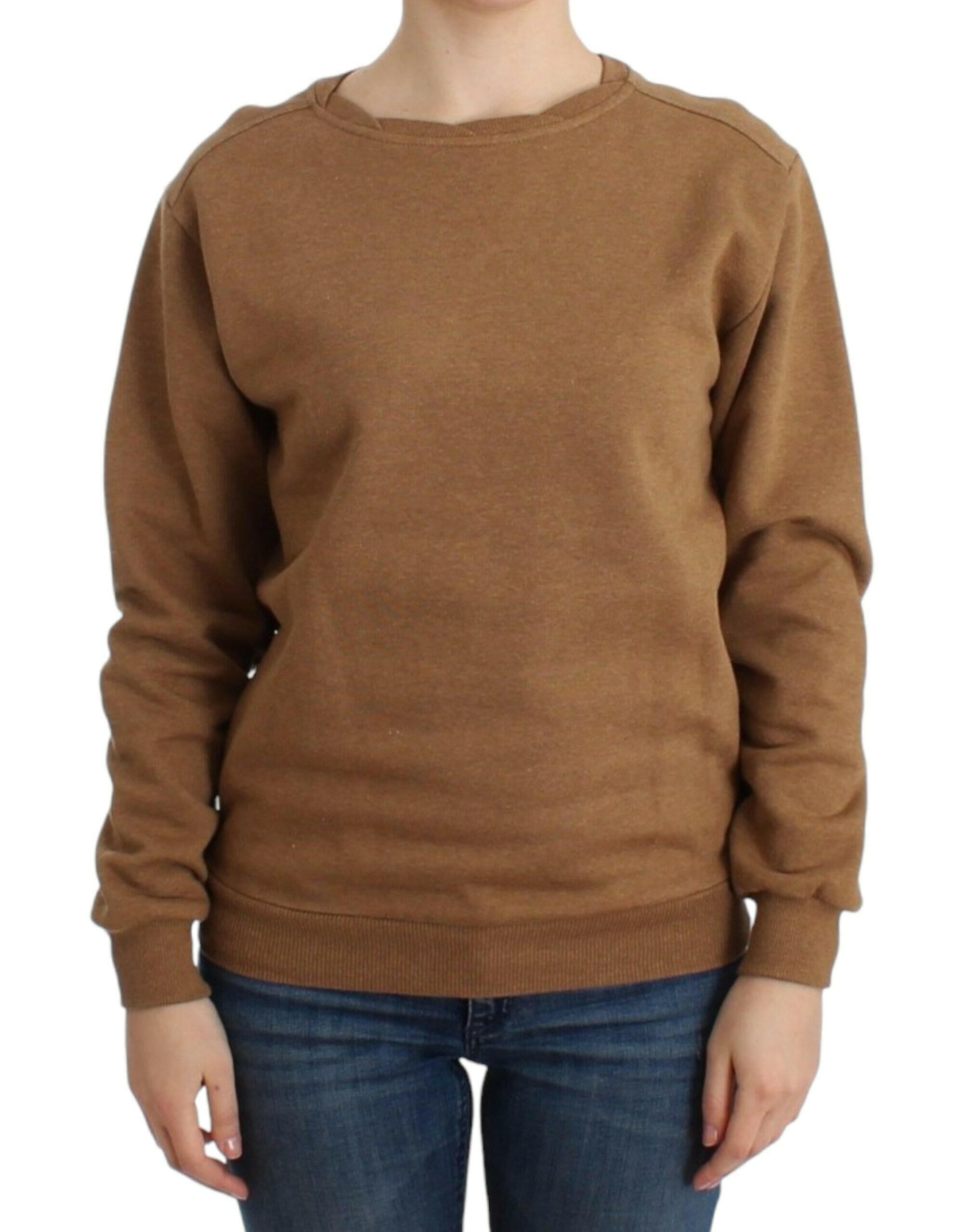 John Galliano Brown Crewneck Cotton Sweater -   -  John Galliano.