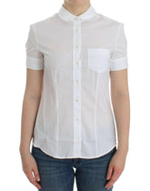 John Galliano White Cotton Shirt Top -   -  John Galliano.