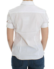 John Galliano White Cotton Shirt Top -   -  John Galliano.