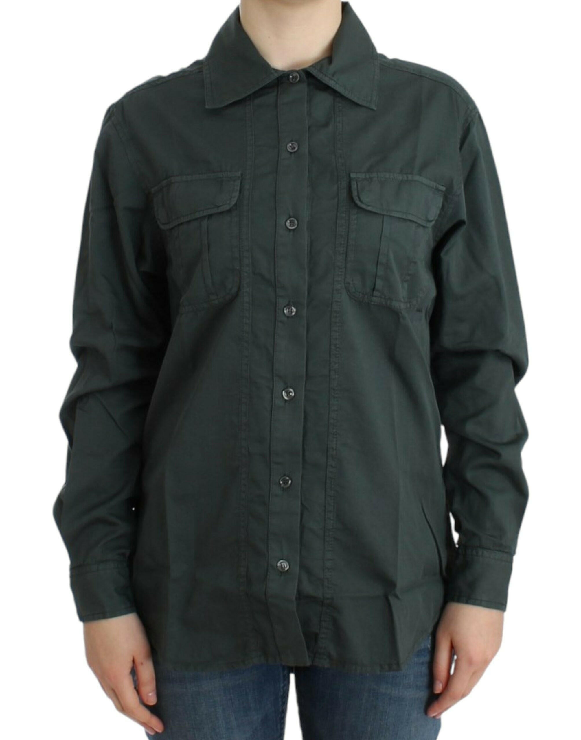 Cavalli Gray button down shirt -   -  Cavalli.