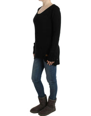 Cavalli Black knitted wool sweater -   -  Cavalli.