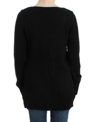 Cavalli Black knitted wool sweater -   -  Cavalli.