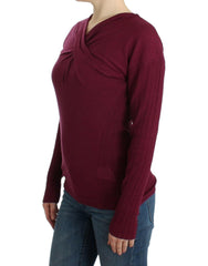 Cavalli Purple knitted wool sweater -   -  Cavalli.