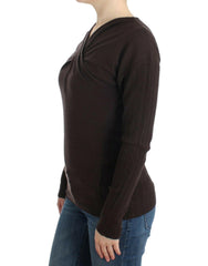 Cavalli Brown knitted wool sweater -   -  Cavalli.