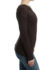 Cavalli Brown knitted wool sweater -   -  Cavalli.