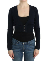 Cavalli Black cropped wool cardigan -   -  Cavalli.