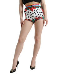 Dolce & Gabbana Multicolor Floral Polka Dot Hot Pants Shorts -   -  Dolce & Gabbana.