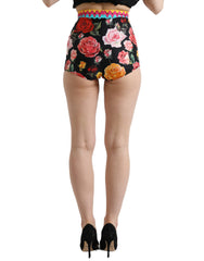 Dolce & Gabbana Multicolor Floral Polka Dot Hot Pants Shorts -   -  Dolce & Gabbana.