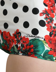 Dolce & Gabbana Multicolor Floral Polka Dot Hot Pants Shorts -   -  Dolce & Gabbana.