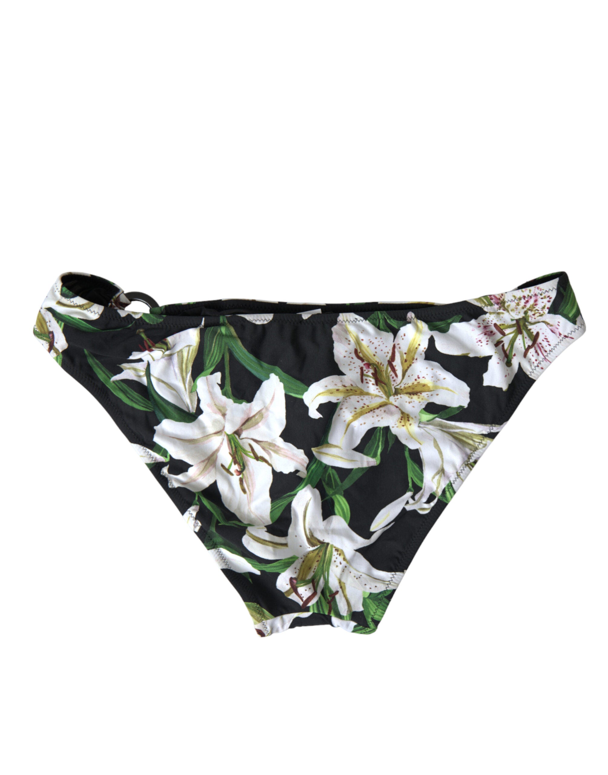 Dolce & Gabbana Black Lily Print Swimwear Bottom Beachwear Bikini -   -  Dolce & Gabbana. Dolce & Gabbana Black Lily Print Swimwear Bottom Beachwear Bikini -   -  Dolce & Gabbana.