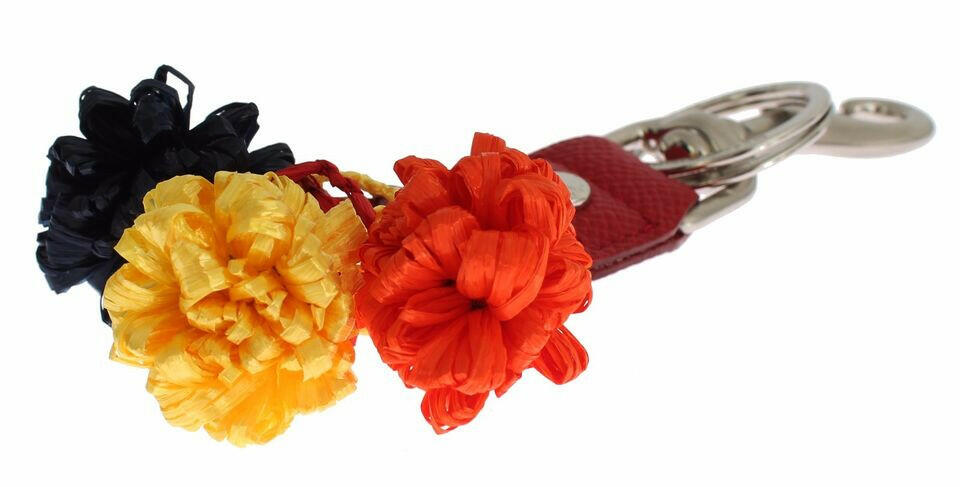 Dolce & Gabbana Multicolor Raffia Leather Clasp Finder Chain Keyring -   -  Dolce & Gabbana. Dolce & Gabbana Multicolor Raffia Leather Clasp Finder Chain Keyring -   -  Dolce & Gabbana.