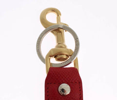 Dolce & Gabbana Gold Yellow Raffia Leather Clasp Finder Chain Keyring -   -  Dolce & Gabbana.