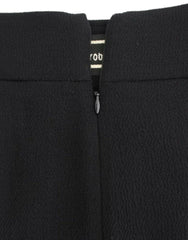 Cavalli Black wool pencil skirt -   -  Cavalli.