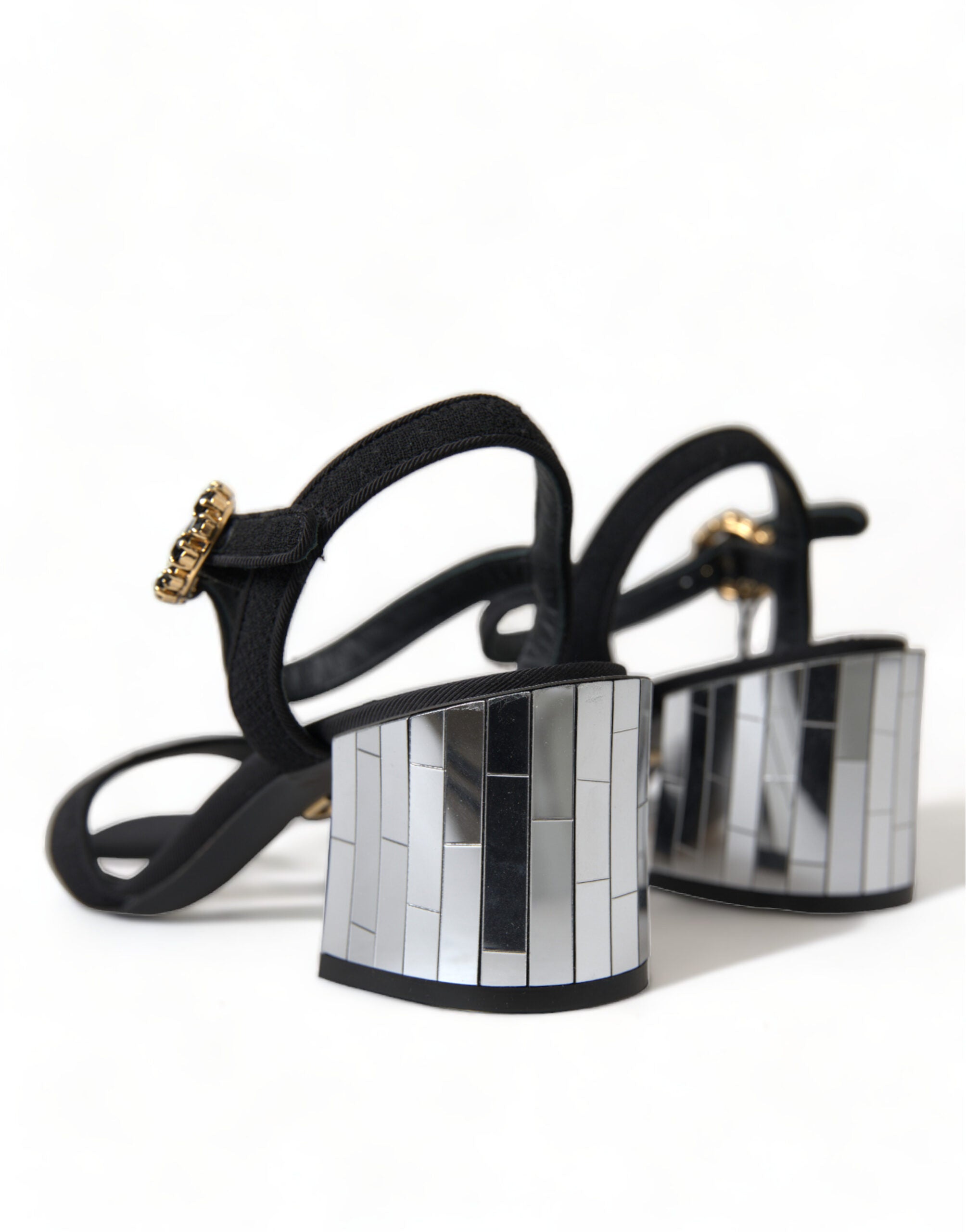 Dolce & Gabbana Black Crystals Ankle Strap Sandals Shoes -   -  Dolce & Gabbana. Dolce & Gabbana Black Crystals Ankle Strap Sandals Shoes -   -  Dolce & Gabbana.