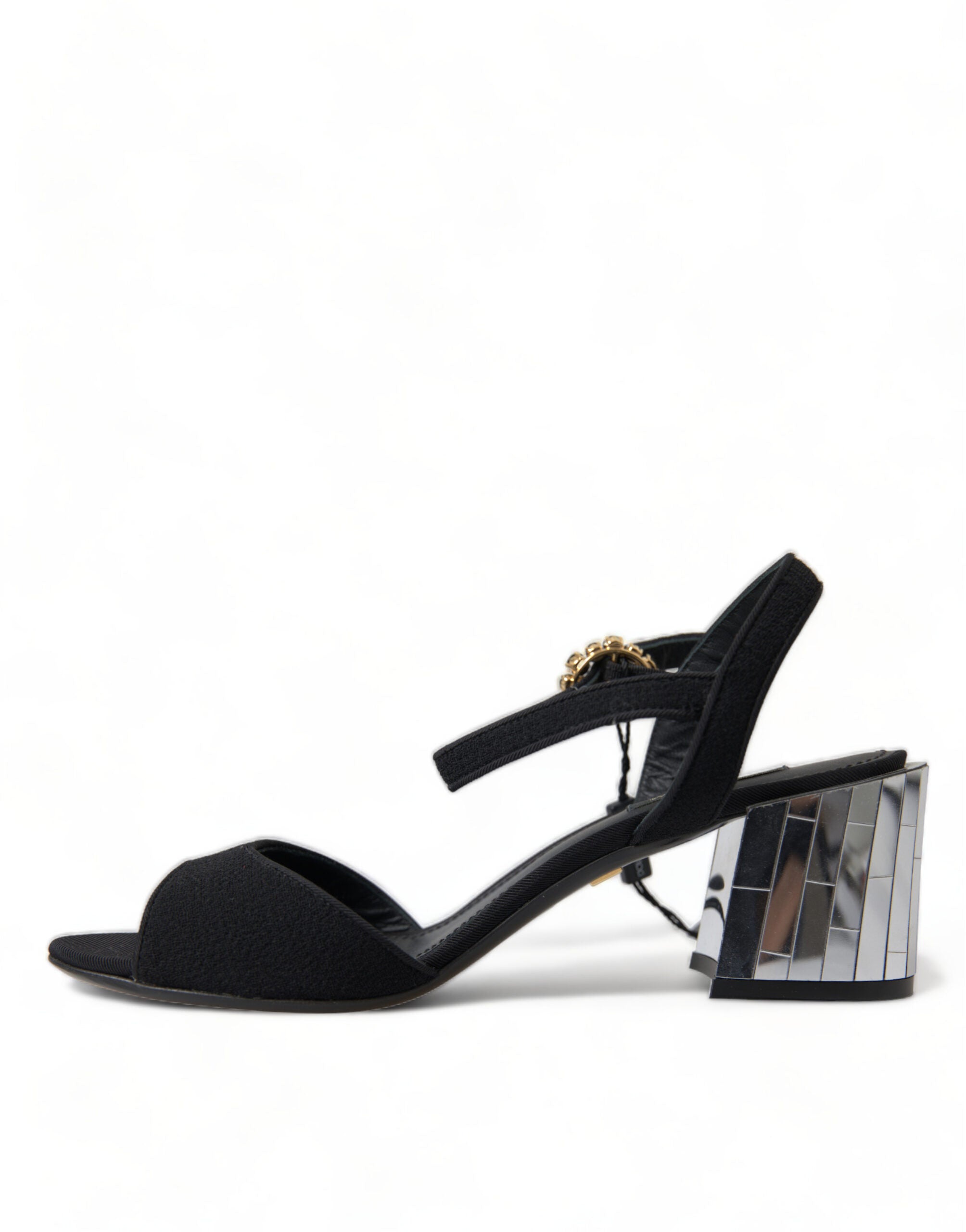 Dolce & Gabbana Black Crystals Ankle Strap Sandals Shoes -   -  Dolce & Gabbana. Dolce & Gabbana Black Crystals Ankle Strap Sandals Shoes -   -  Dolce & Gabbana.