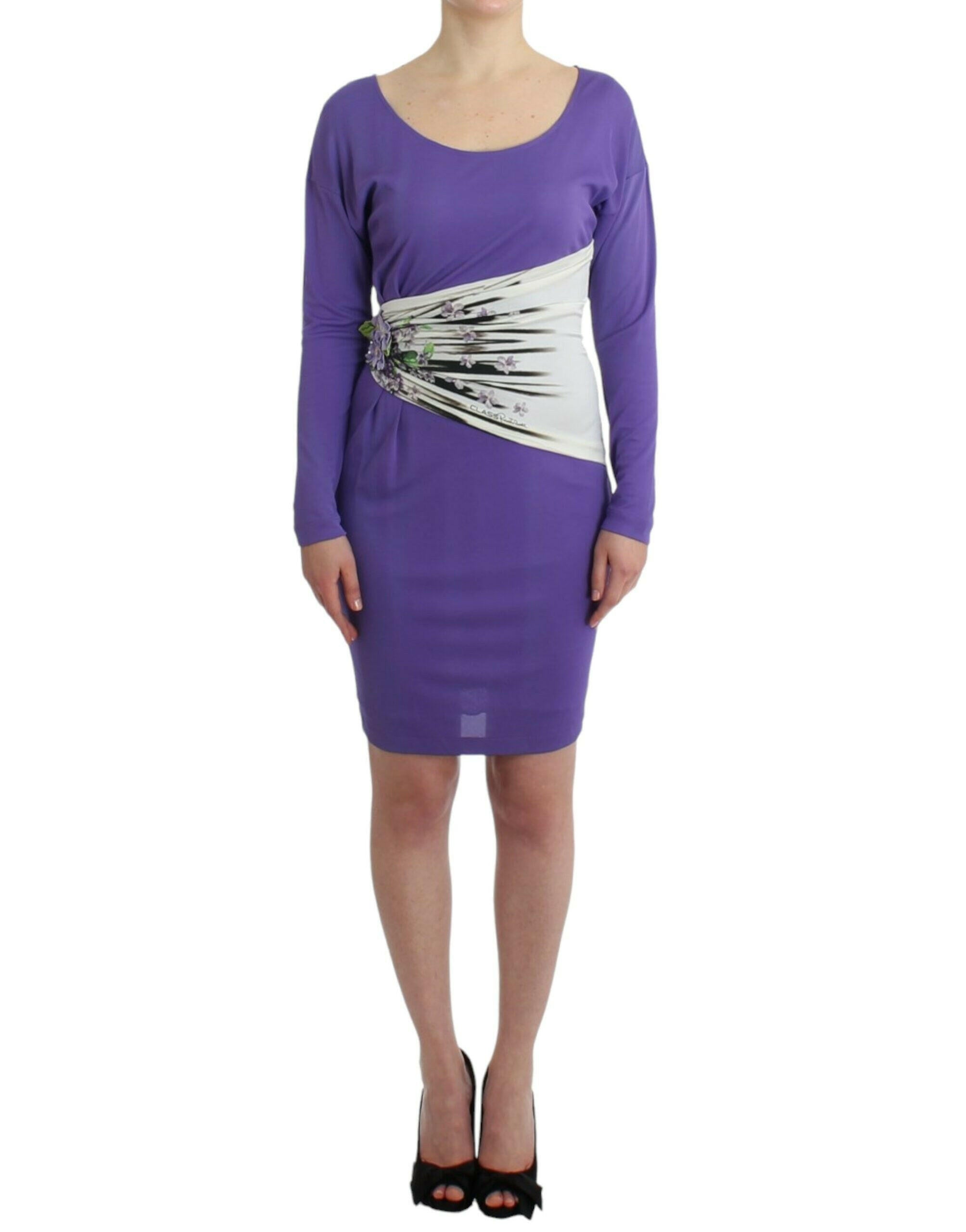 Cavalli Purple longsleeved dress -   -  Cavalli.