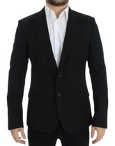 Dolce & Gabbana Black wool slim fit blazer -   -  Dolce & Gabbana.