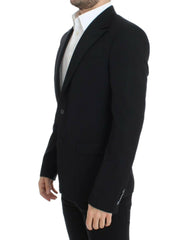 Dolce & Gabbana Black wool slim fit blazer -   -  Dolce & Gabbana.