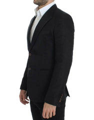 Dolce & Gabbana Black silk slim fit blazer -   -  Dolce & Gabbana.