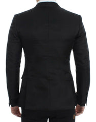 Dolce & Gabbana Black silk slim fit blazer -   -  Dolce & Gabbana.