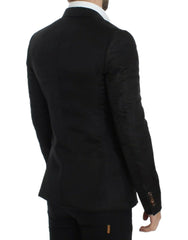 Dolce & Gabbana Black silk slim fit blazer -   -  Dolce & Gabbana.
