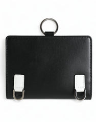 Dolce & Gabbana Black Leather Crystal Embellished Card Holder Wallet -   -  Dolce & Gabbana.