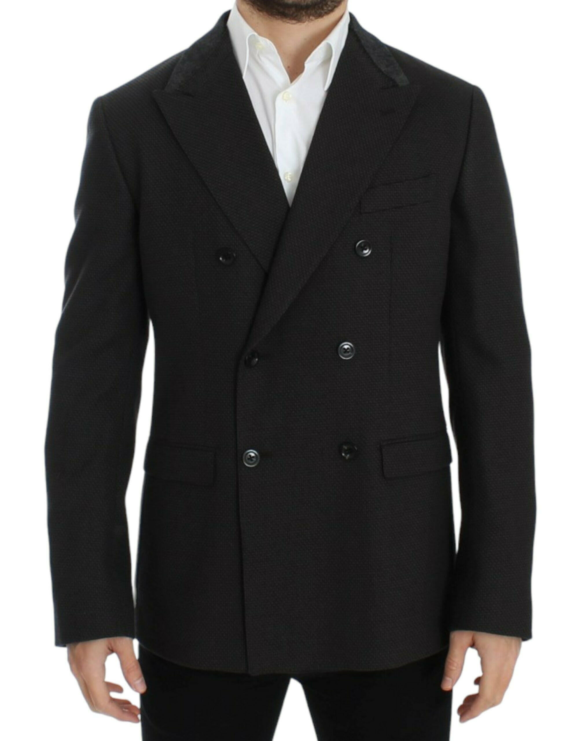 Dolce & Gabbana Brown wool slim fit blazer -   -  Dolce & Gabbana.